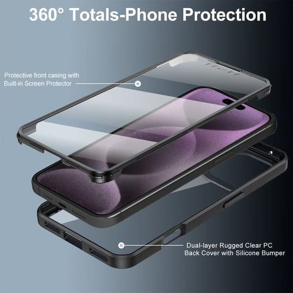 Iskunkestävä näytönsuoja mukana iPhone 17 Prolle Red