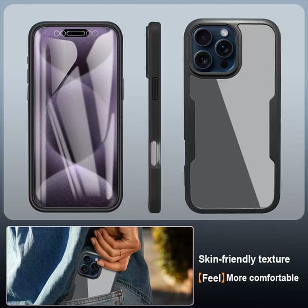Iskunkestävä näytönsuoja mukana iPhone 17 Prolle Red