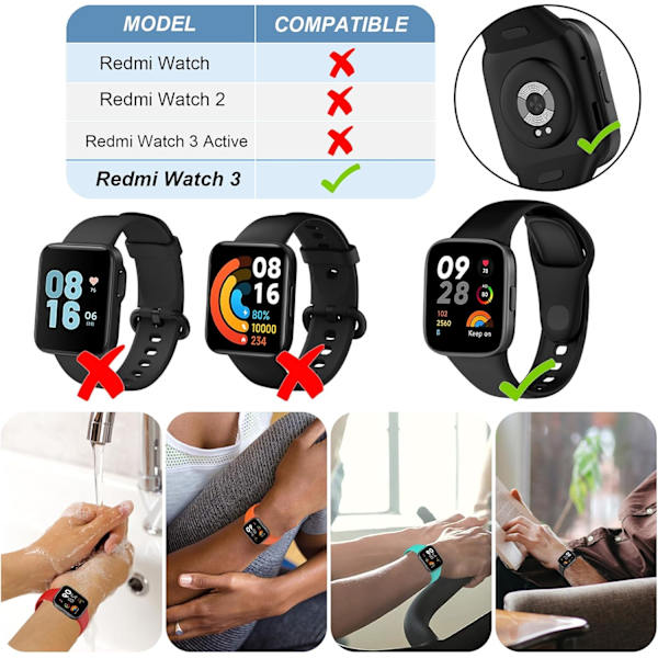 Rem för Redmi watch3 3PC