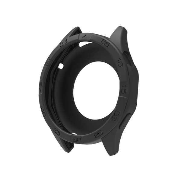 Urrem til Huawei Watch GT4 silikonerem + etui sæt 46 mm Black
