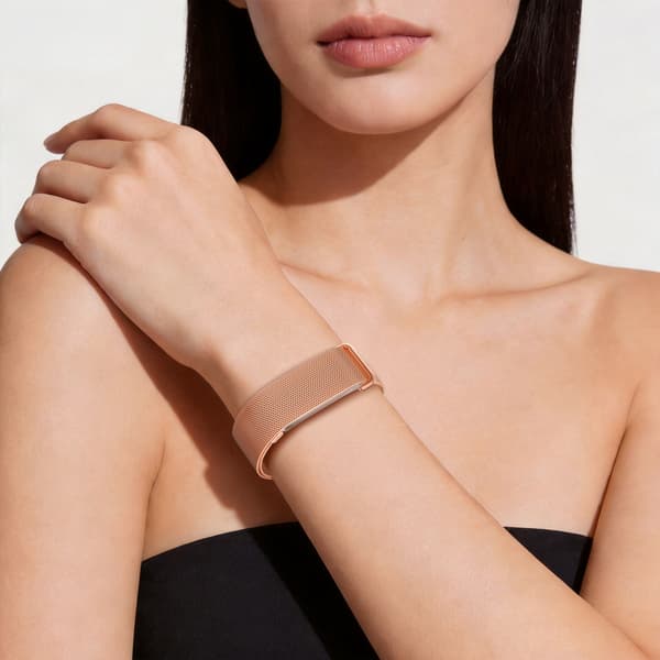 Armbånd i rustfrit stål med magnetlås til Google Fitbit Air Rose Gold
