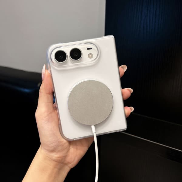 Matt magnetiskt skal för iPhone Duo – Stöder trådlös laddning Black