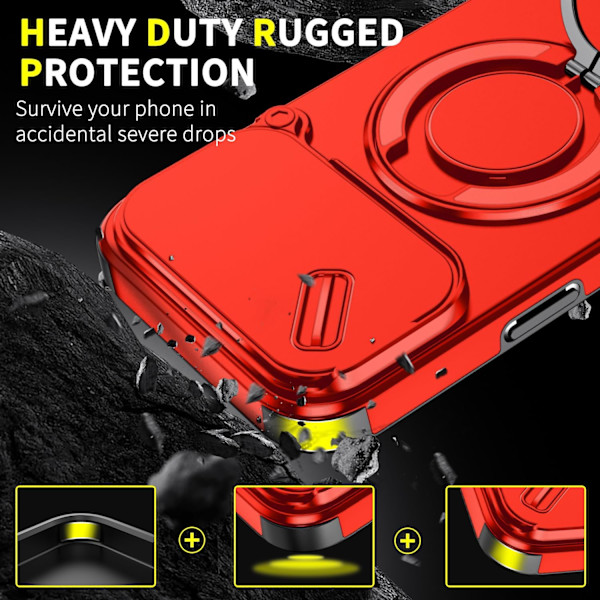 Beskyttelsesetui til iPhone 17 Pro Max Red