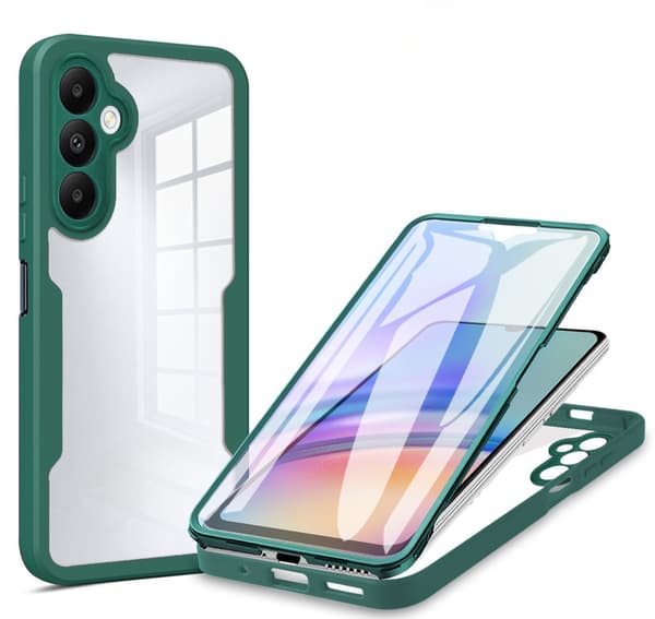 Stötsäkert skärmskydd ingår för Samsung Galaxy A15 Green