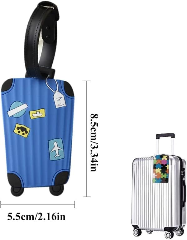 PVC bagasjemerker, 5 stk