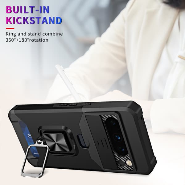 Etui til GOOGLE Pixel 11 Pro XL med kortplads Black