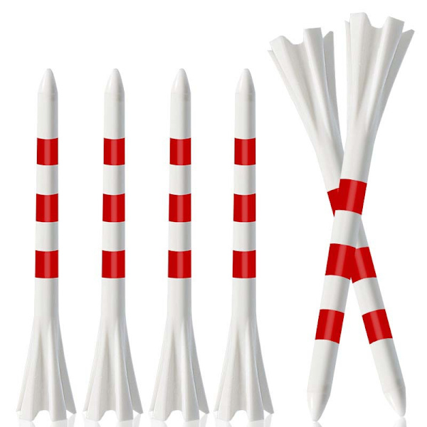 Set med 50 golfpeg, golftillbehör Red