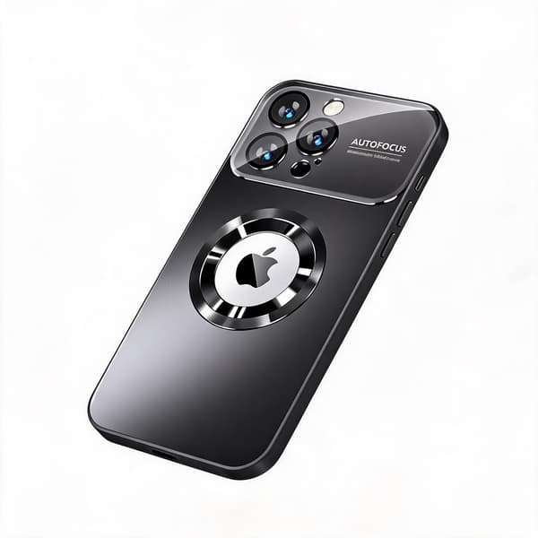 Magnetisk etui til iPhone 18 Pro Max med linsebeskyttelse og anti-støvnet Black