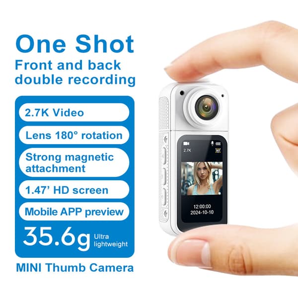 Action Cam 2.7K HD 180° rotation Sort