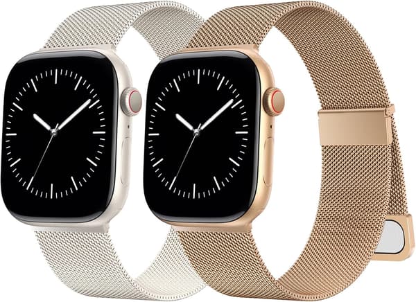 Milanese Loop for Apple Watch Series 12 42mm (2 stk.) Color 3