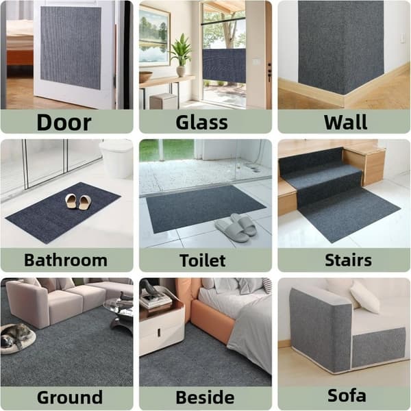 Selvklebende klorematte for katter, sofaprotektor, ruller 30x200cm, kan kuttes for katter på vegger/hjørner/møbler Khaki