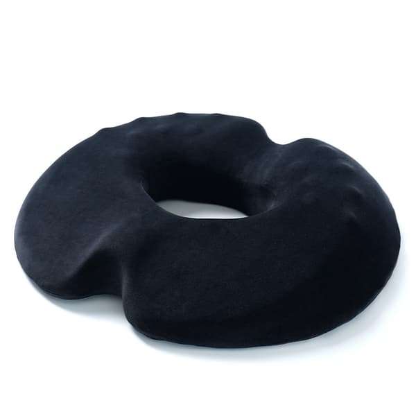 Kontorstolpute i viskoelastisk bomullsskum, feminin stil Black
