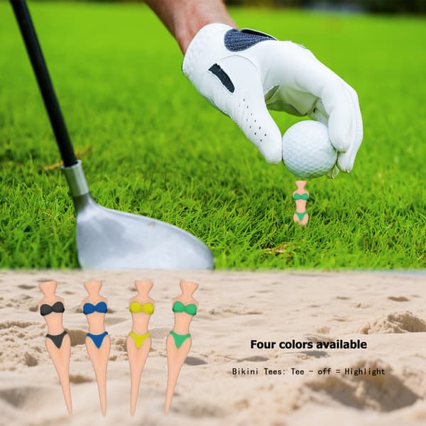 Sæt med 12 golf tees i bikini form, golf tee tilbehør