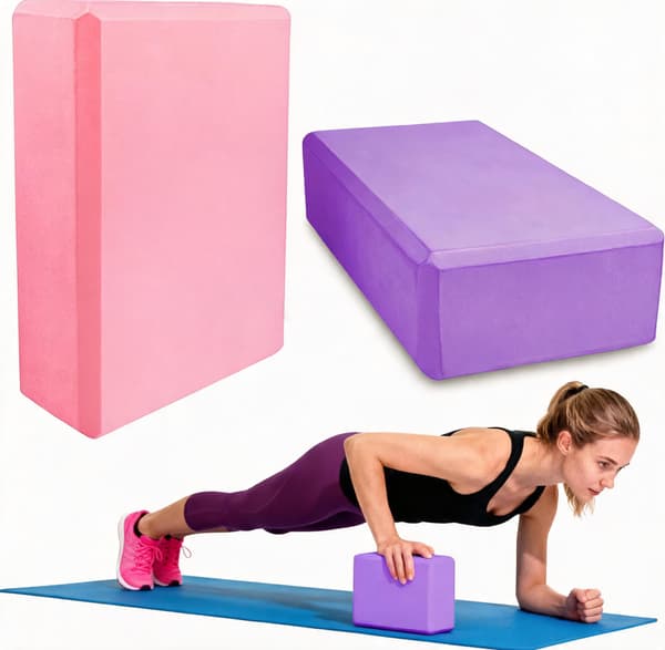 Yogablock 23x15x7,5 cm, EVA med hög densitet (2 st)