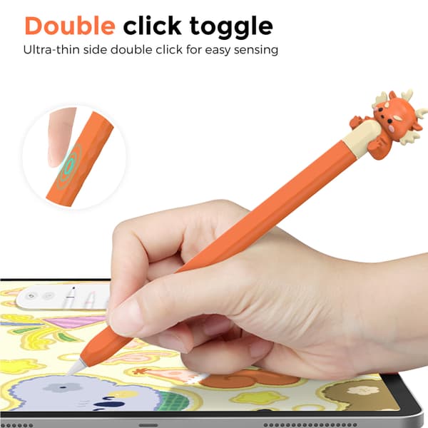 Etui for Apple Pencil Pro 2. generasjon Orange