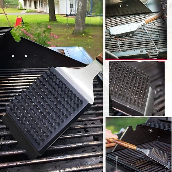 Grillborste i rostfritt stål