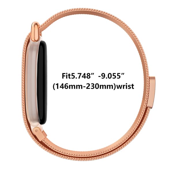 Armbånd i rustfrit stål med magnetlås til Google Fitbit Air Black