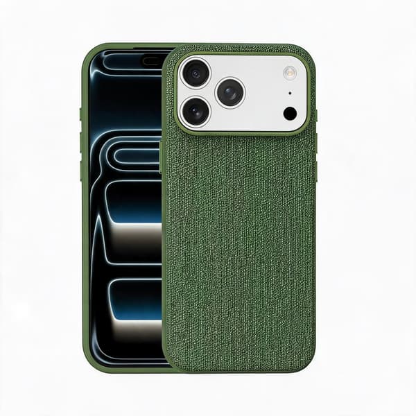 Magnetisk etui til iPhone 18 Pro Max i teknisk stof Green