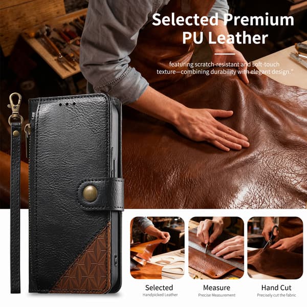 Læder-stil etui til Samsung Galaxy S26 FE Red