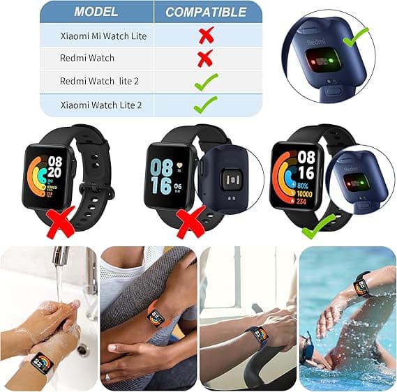 Rem til Xiaomi Watch Lite 2 / Redmi Watch 2 Lite 6 stk