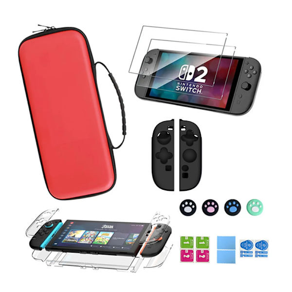Nintendo Switch 2 Rød Taske