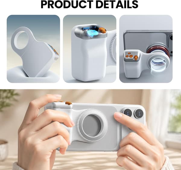 Magnetisk assistent for filming, Bluetooth-zoom, linsestabilisator for håndholdt bruk med iPhone