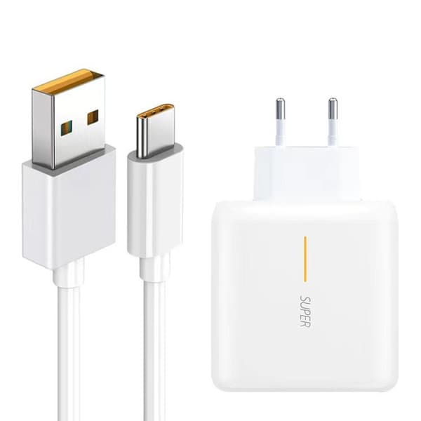 Oplader til OPPO Reno 7/7 Pro (USB-C - Hvid)