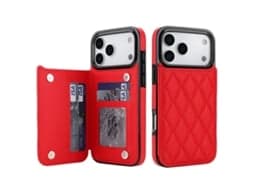 Plånboksfodral för iPhone 18 Pro Max med korthållare – Skyddande läderfodral Black