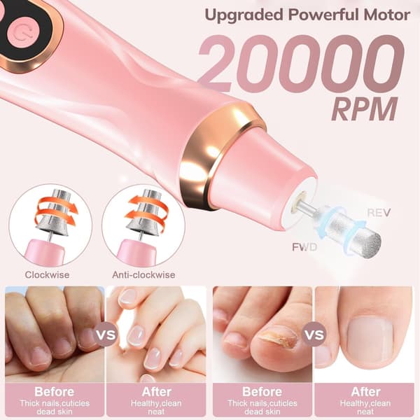 Manicure/Pedicure Sæt Rose red