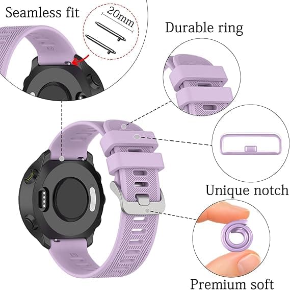 Rem til GARMIN Forerunner 55 3 stk.