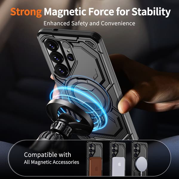 Magnetisk deksel til Samsung Galaxy S26 FE Silver