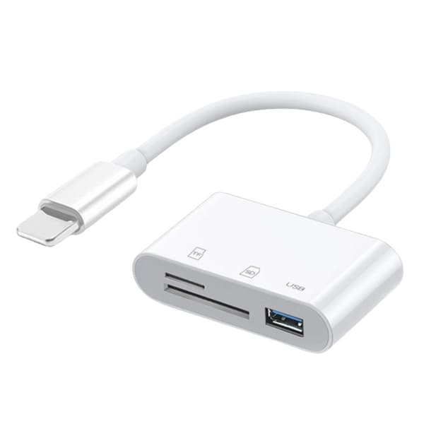 Kortläsare 3 i 1, IPhone till SD TF USB