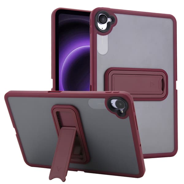 Etui til Xiaomi Pad 8 Pro 11,2 tommer med matt stativ for fallbeskyttelse Burgundy