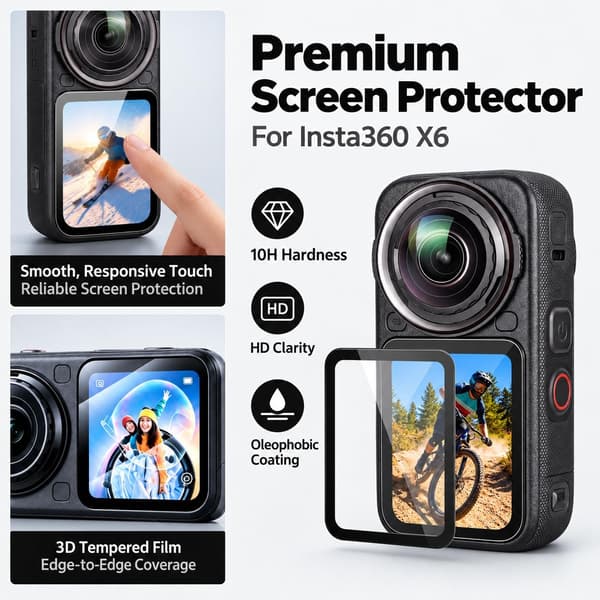 Skärmskydd för Insta360 X6 (4-pack)