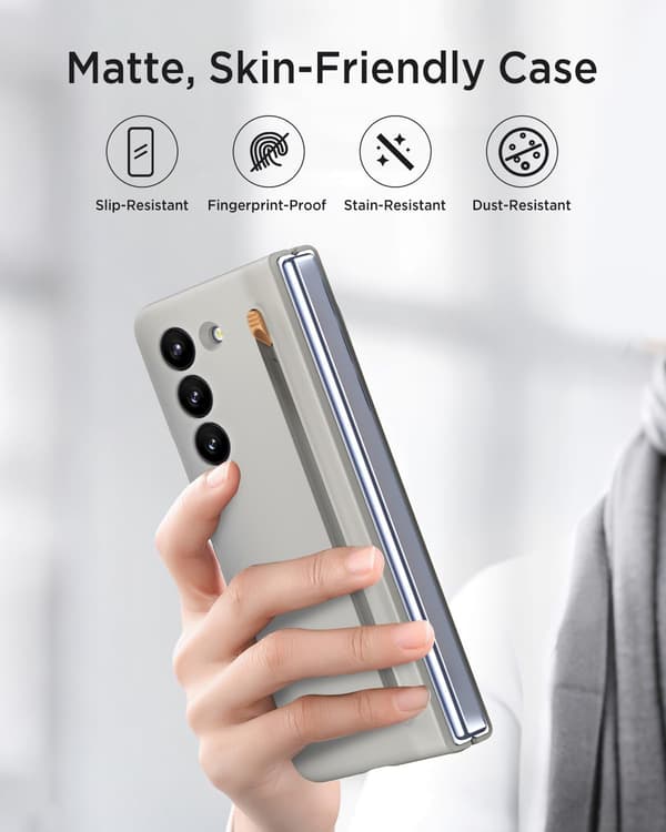 Stylus Penn for Samsung SM-Z Galaxy Fold7, ingen Bluetooth-funksjonalitet Light Gray
