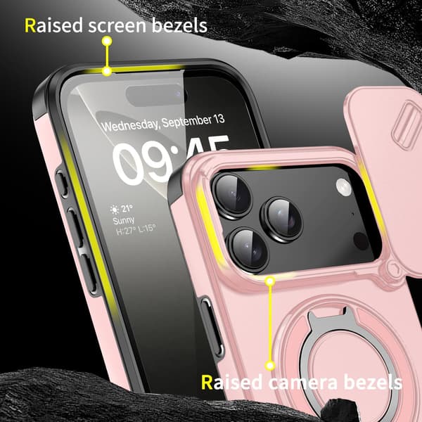 Beskyttelsesdeksel for iPhone 17 Pro Pink