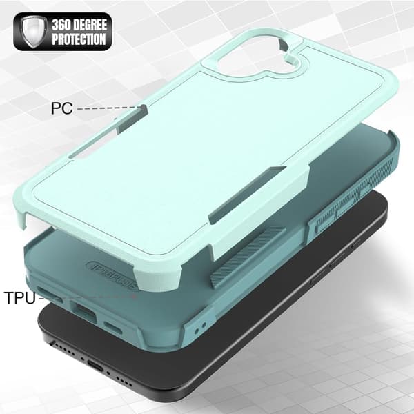 Suojakotelo iPhone 17:lle Blue-green