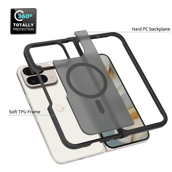 Matta magneettikotelo Google Pixel 11 Pro Foldille Black