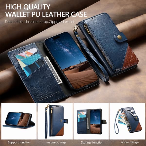 Læder-stil etui til Samsung Galaxy S26 FE Brown