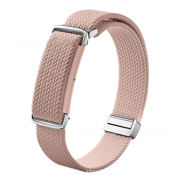 Flettet nylonarmbånd med magnetlukning til Google Fitbit Air Pink