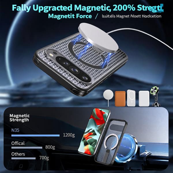 Magnetisk termisk deksel til Google Pixel 10A Black
