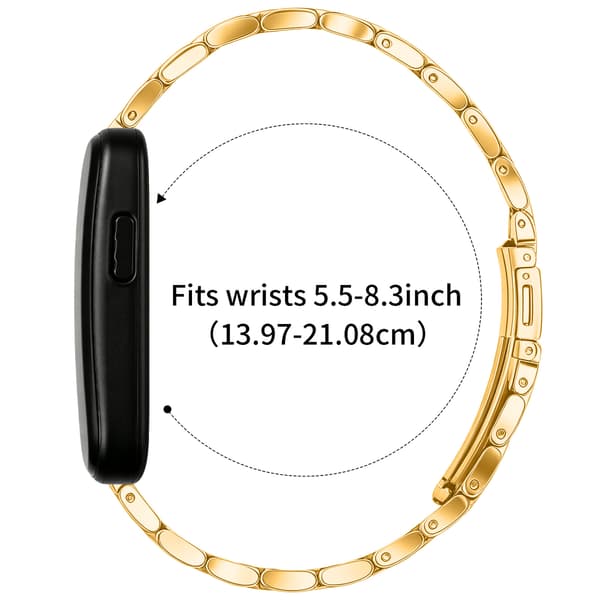 Armbånd i rustfritt stål til Garmin Cirqa uten smartbånd Gold