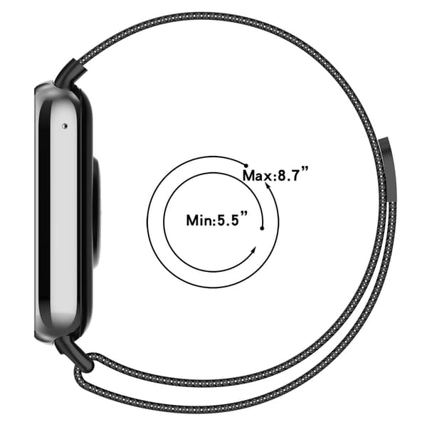 Milanese-rem til XIAOMI Smart Band 10 Pro Champagne