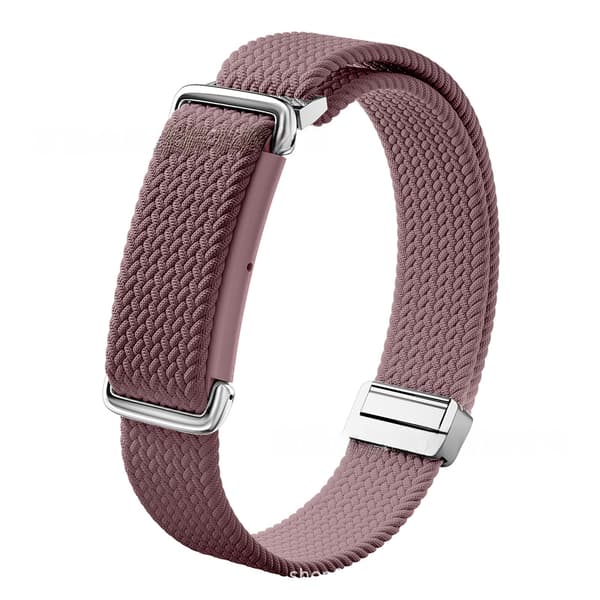 Flettet nylonarmbånd med magnetlukning til Google Fitbit Air Purple