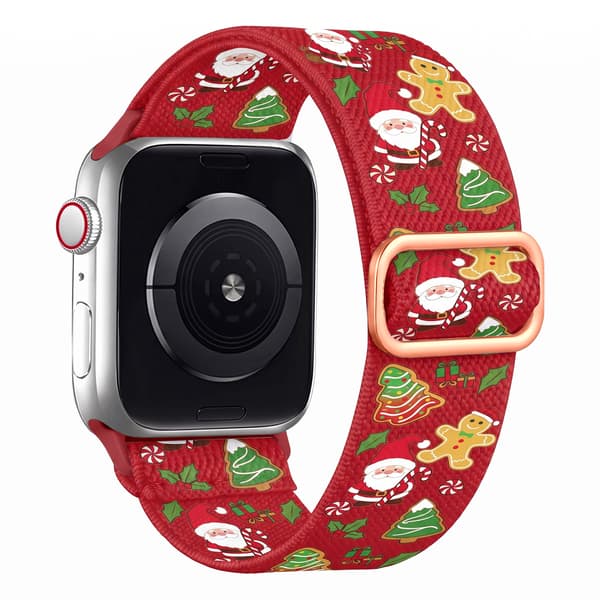 Julemønstret nylonrem for Apple Watch 4/5/6/SE (44mm)