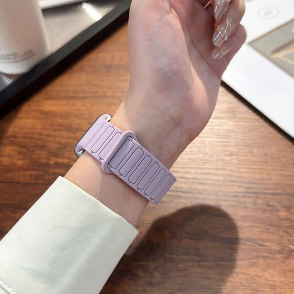 Magnetisk silikonerem til XIAOMI Smart Band 10 Pro Black & Red