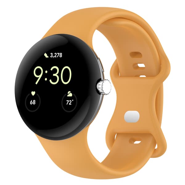 Silikonarmbånd til Google Pixel Watch 5 41mm Yellow
