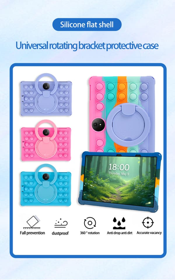 Etui til TCL TAB 11 FE 11-tommer med stativ Light Blue