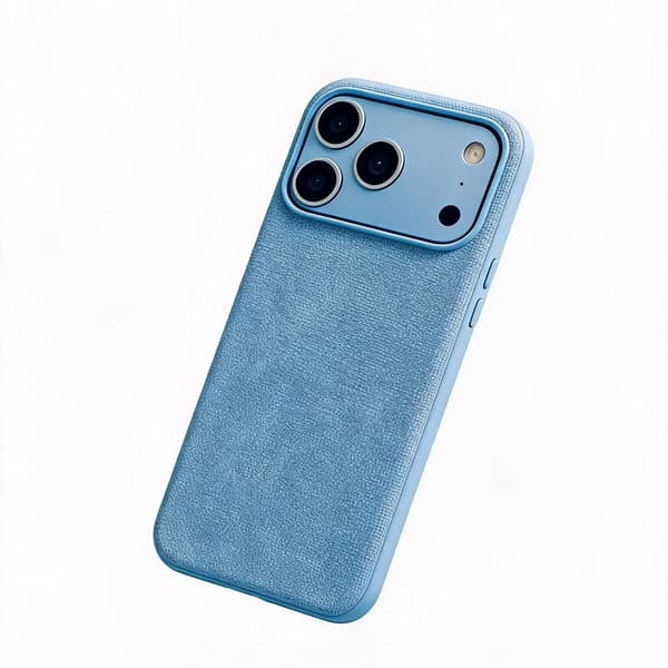 Magnetisk etui til iPhone 18 Pro i teknisk stof Light blue