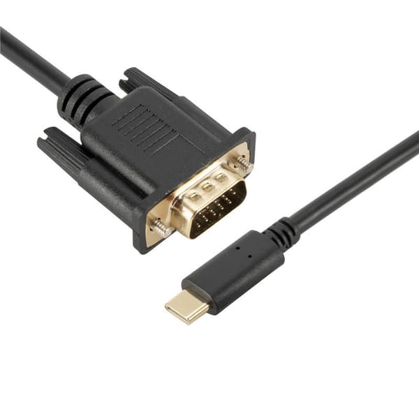 USB-C til VGA-adapterkabel, 1,8 meter